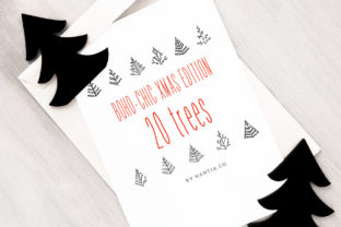 20 Xmas Vector Trees for Crafts