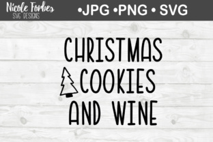 Christmas Cookies Wine: A Crafts Graphic Design Asset for Polished Content