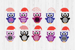 Christmas Owl Cut Files for Crafts