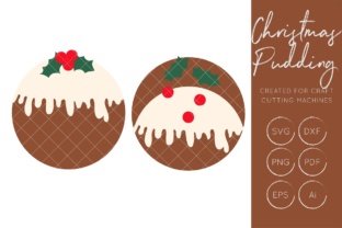 Christmas Pudding Craft Cutting File for Crafts