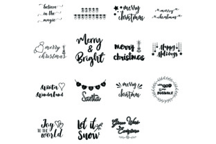 Christmas Sayings Quotes Bundle for Crafts