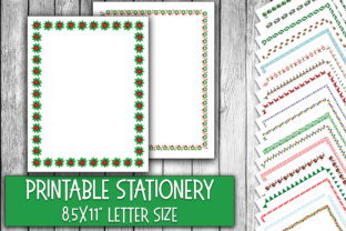 Christmas Stationery Digital Paper for Festive Branding