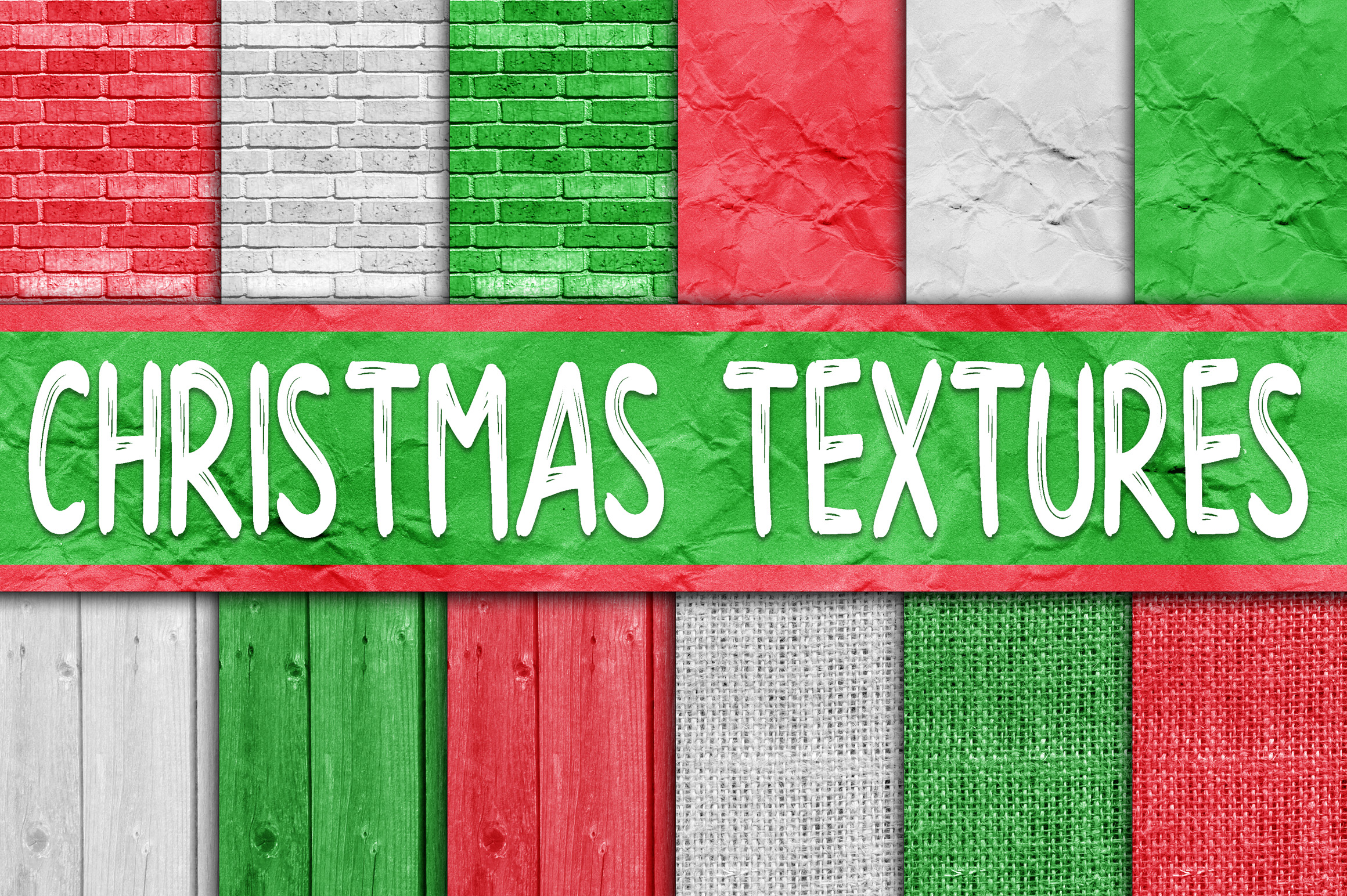 Christmas Textures Digital Papers