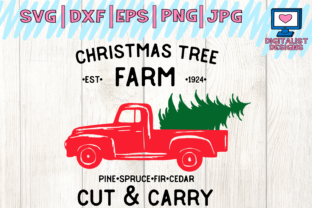 Christmas Truck, Farm Fresh Trees SVG for Crafts