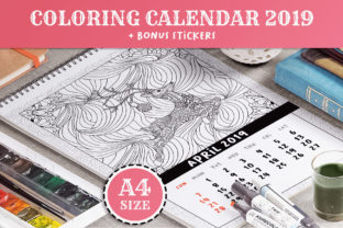 Coloring Book Xmas Calendar 2019: A Print Template for Seasonal Creativity