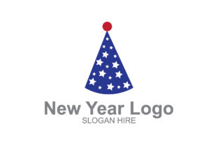 New Year Logo Christmas Hat