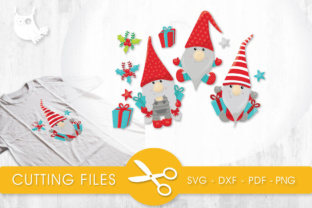 Present Christmas Gnomes: A Crafts-Ready Graphic Design Asset