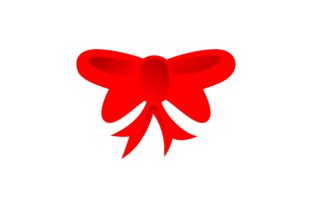Ribbon Christmas Logo for Seasonal Sales