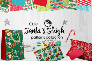 Santa’s Sleigh Patterns Collection