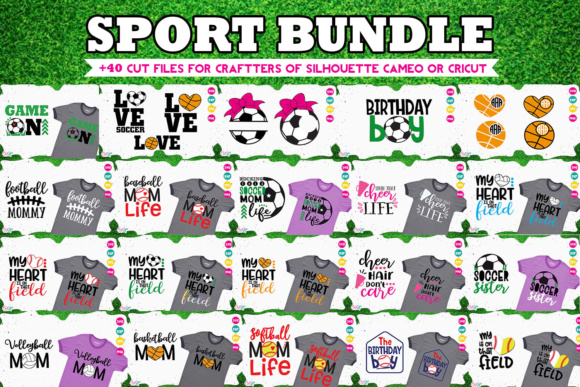 Sport Bundle for Crafters T-Shirt Designs